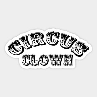 Circus clown Sticker